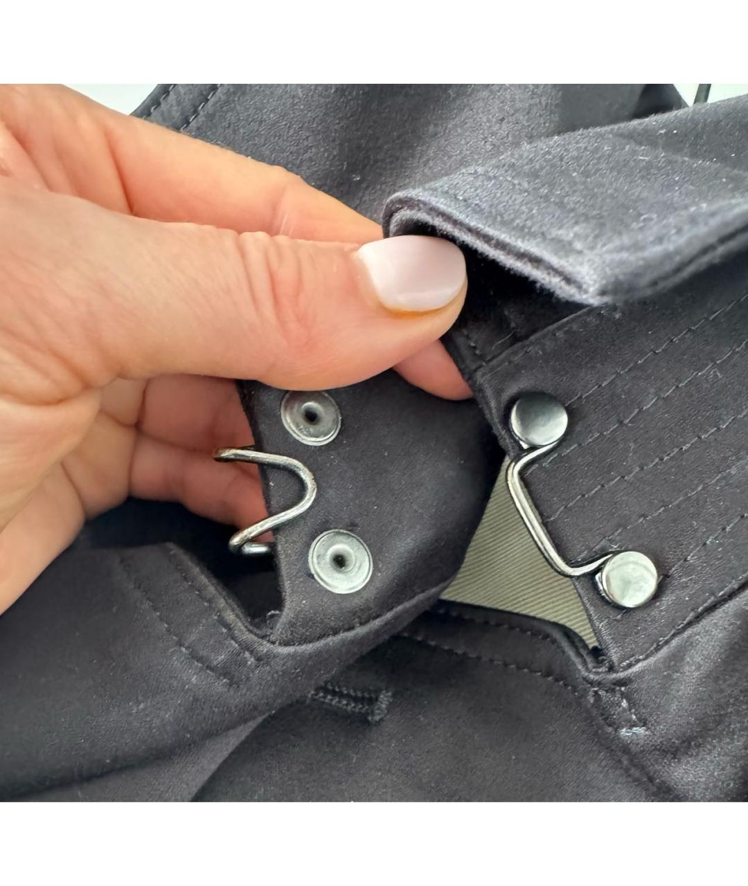 BURBERRY Черный хлопковый тренч/плащ, фото 8