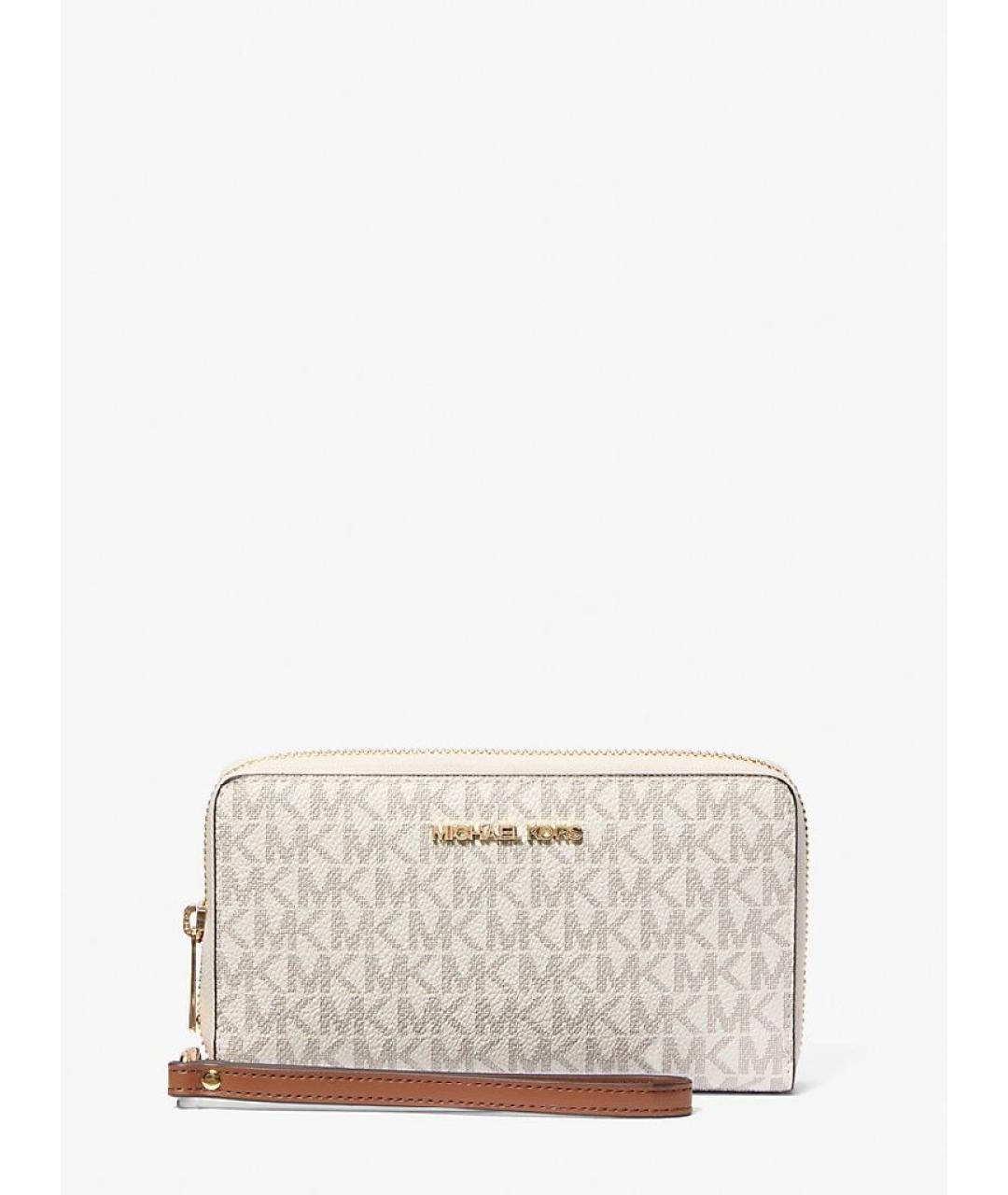 MICHAEL KORS Бежевый кошелек, фото 6