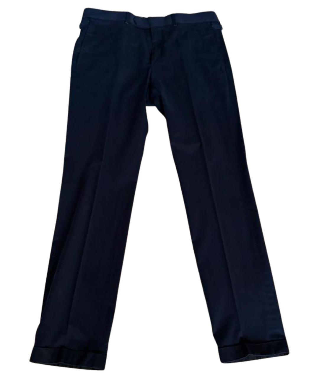 LOUIS VUITTON Темно-синие классические брюки, фото 1