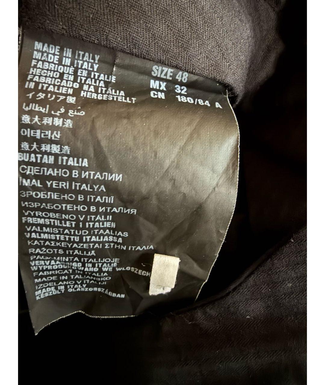 PRADA Темно-синие классические брюки, фото 4