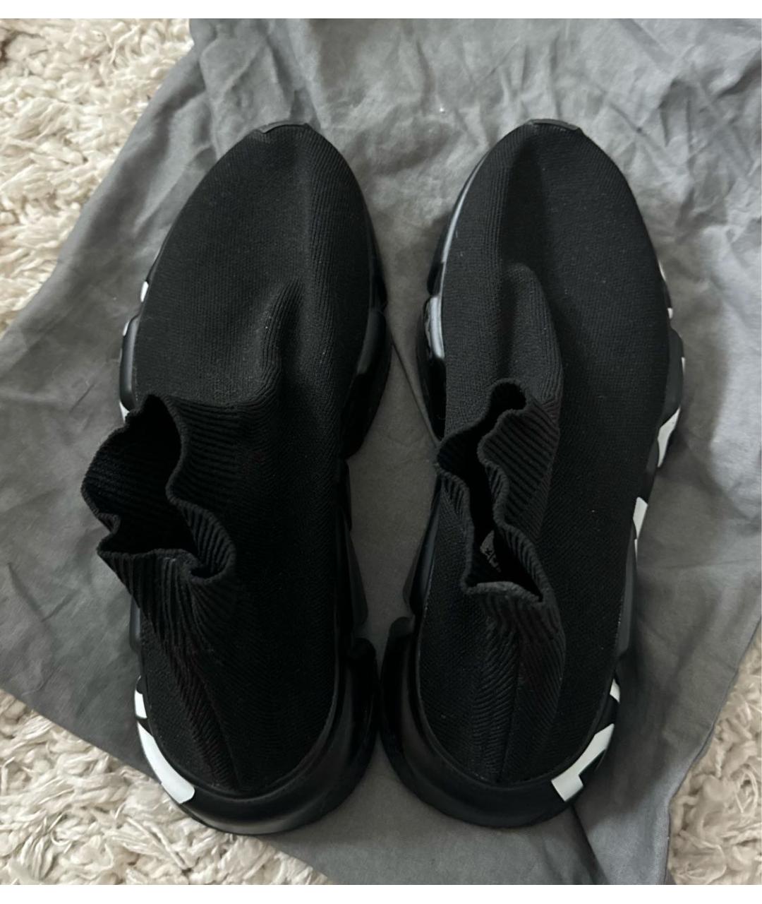 BALENCIAGA Черные текстильные кроссовки, фото 3