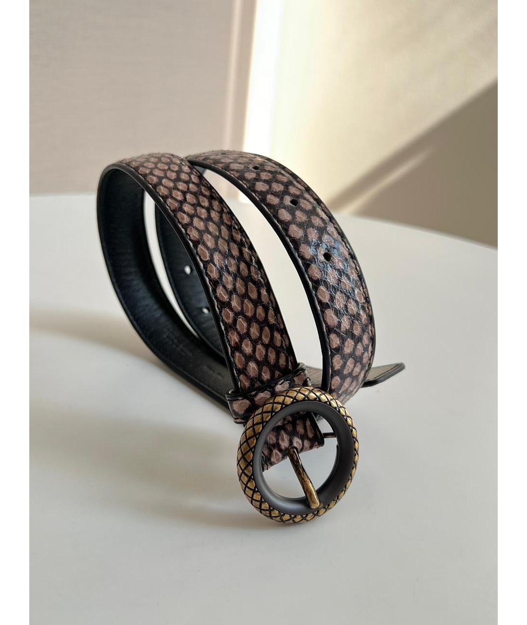 BOTTEGA VENETA Коричневый ремень, фото 9