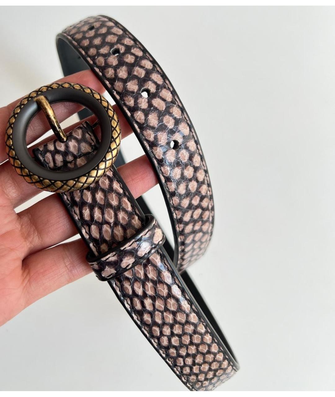 BOTTEGA VENETA Коричневый ремень, фото 2