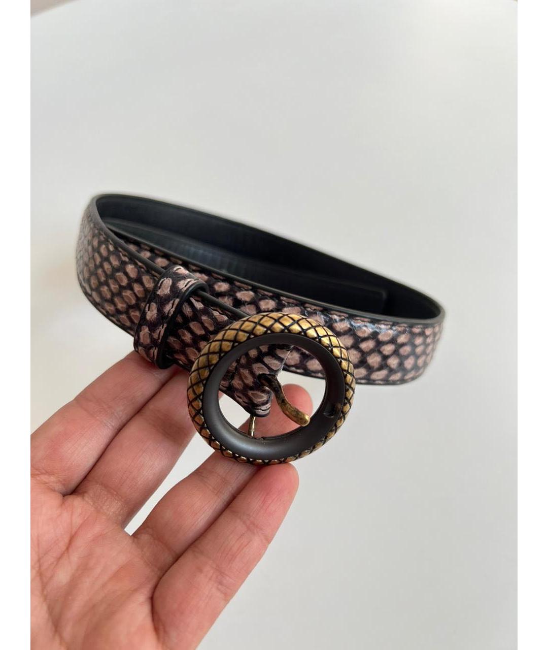 BOTTEGA VENETA Коричневый ремень, фото 5