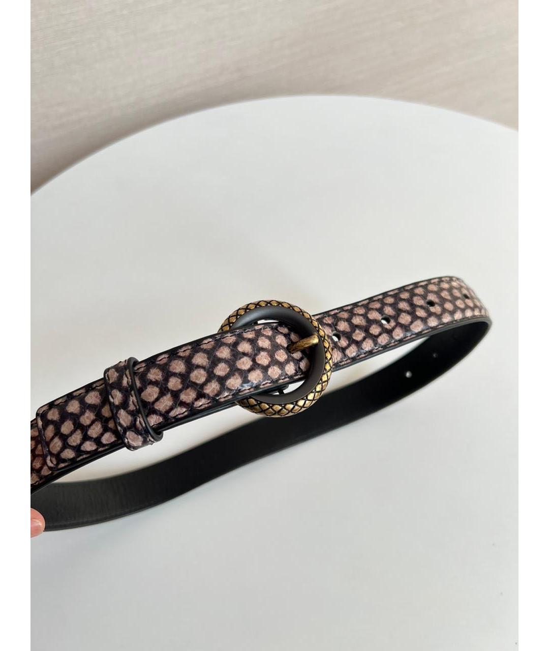 BOTTEGA VENETA Коричневый ремень, фото 7