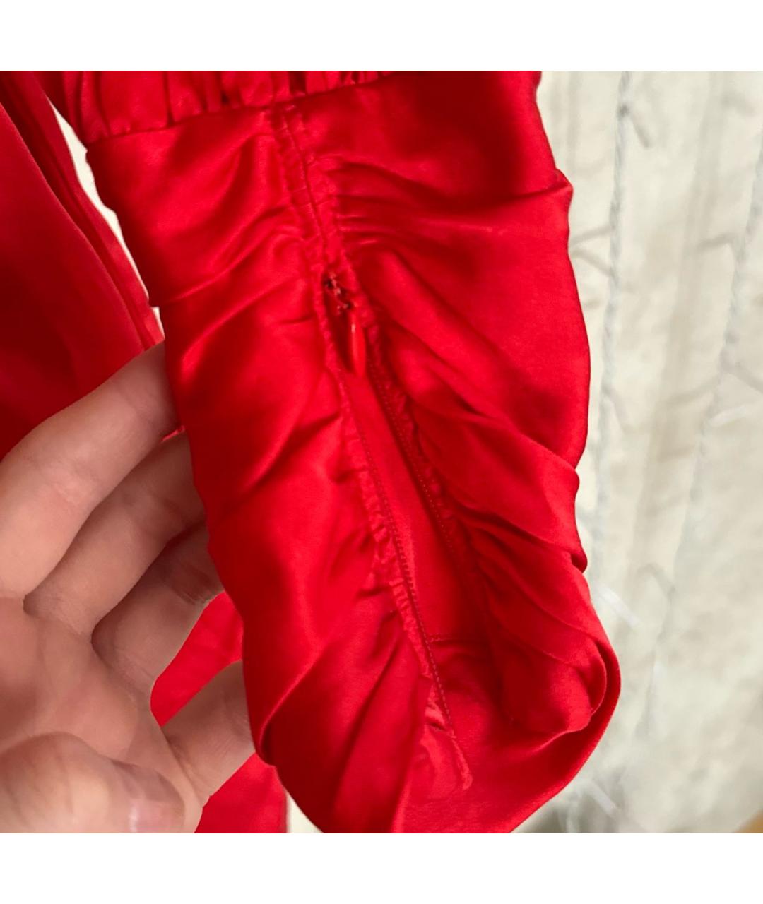 ZIMMERMANN Красный шелковый комбинезон, фото 5
