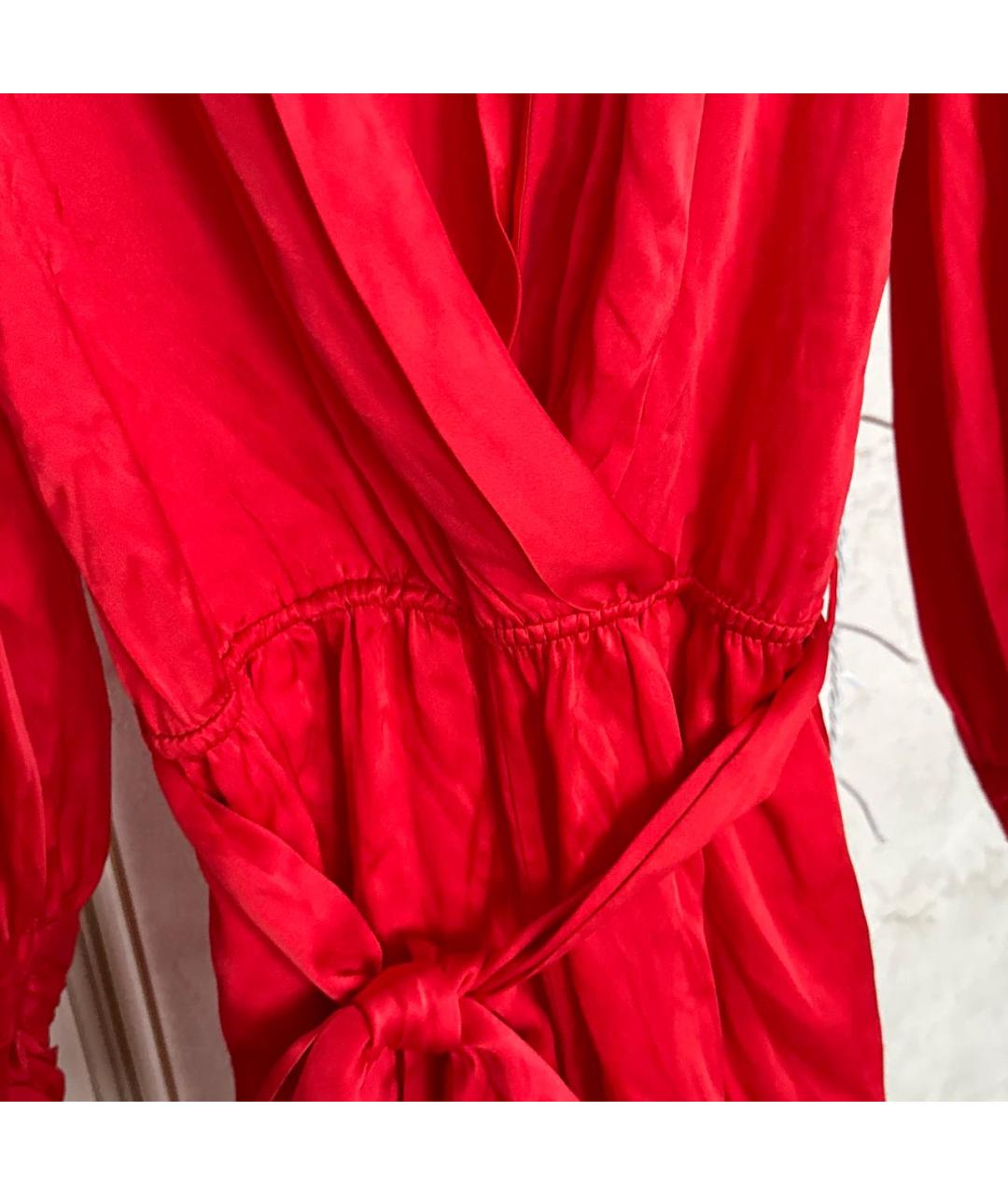 ZIMMERMANN Красный шелковый комбинезон, фото 4