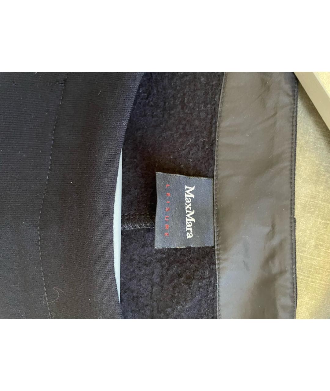 MAX MARA STUDIO Темно-синее хлопко-эластановое повседневное платье, фото 3