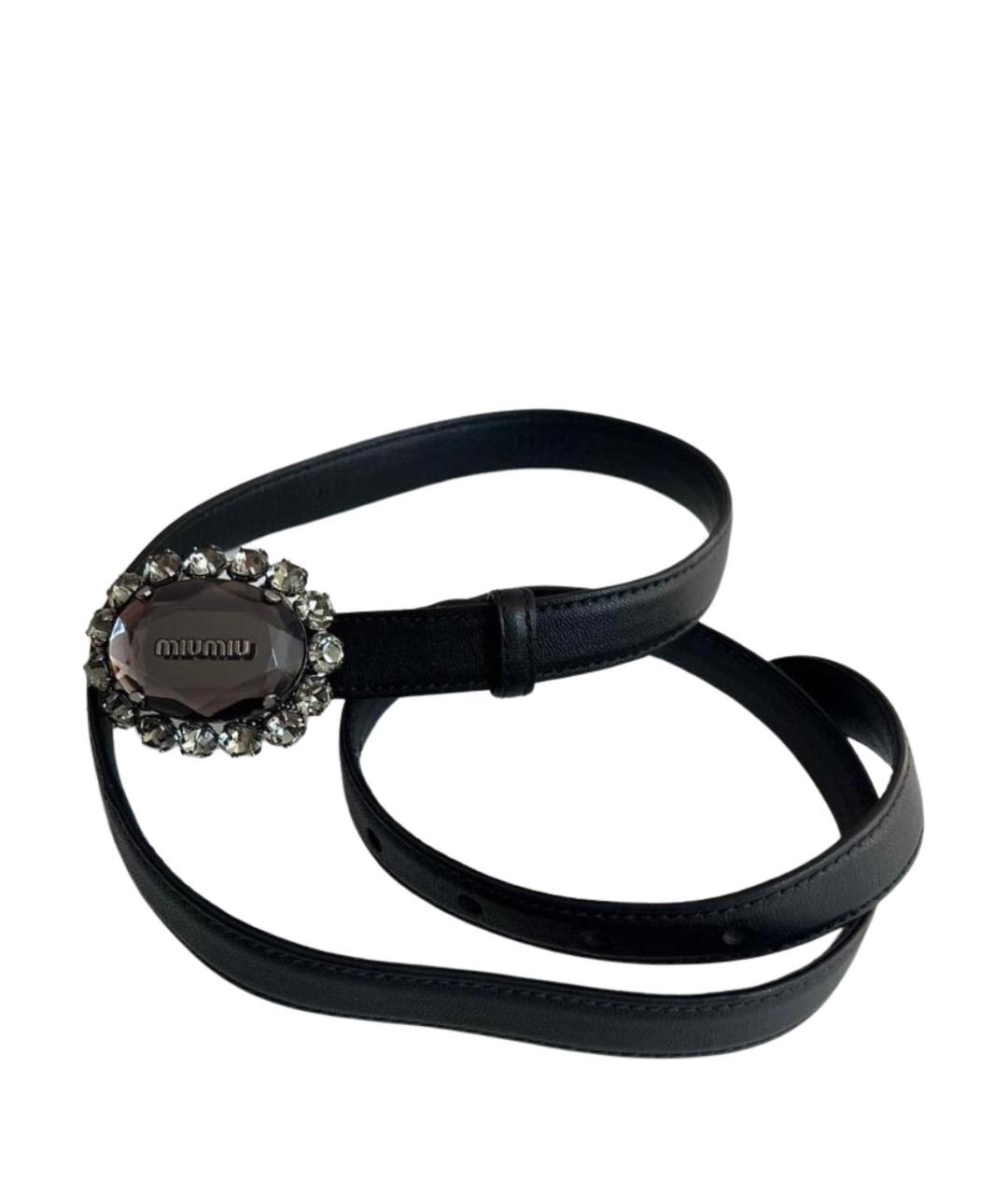 MIU MIU Черный ремень, фото 1