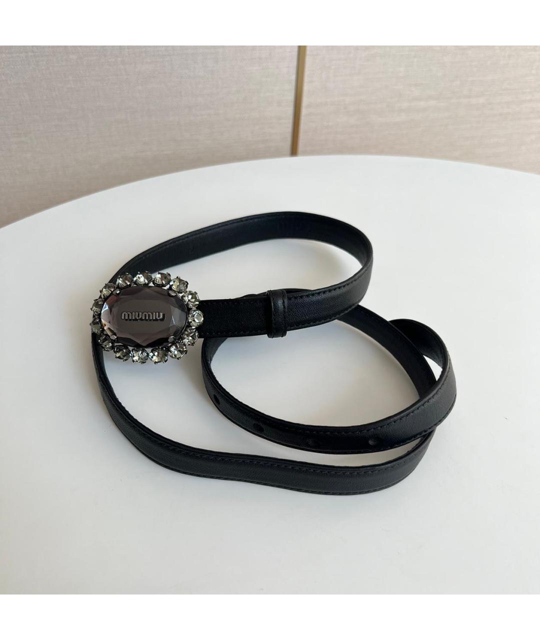 MIU MIU Черный ремень, фото 9