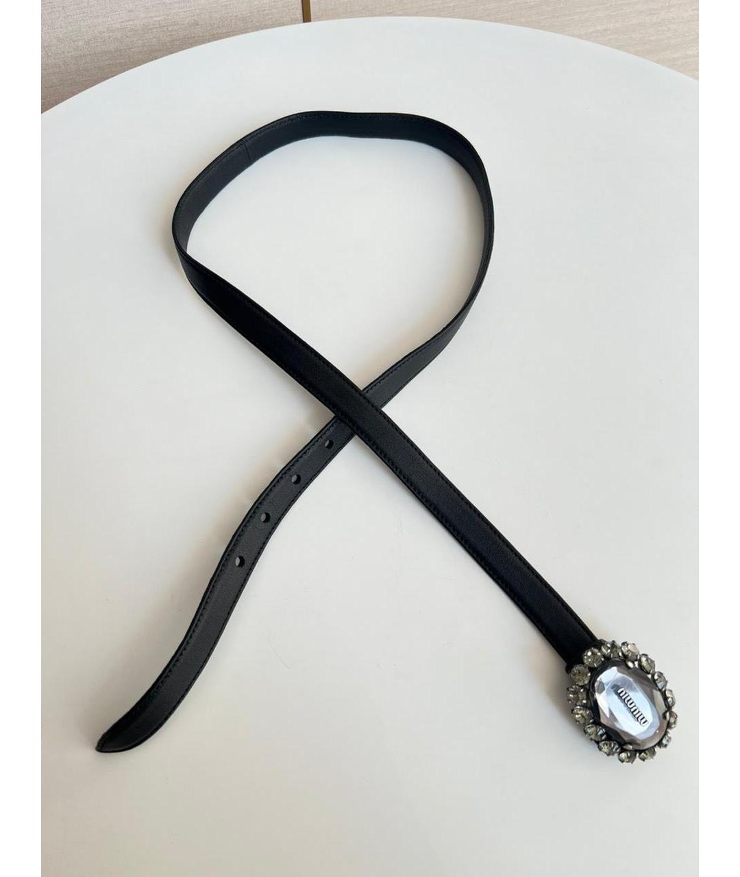 MIU MIU Черный ремень, фото 5