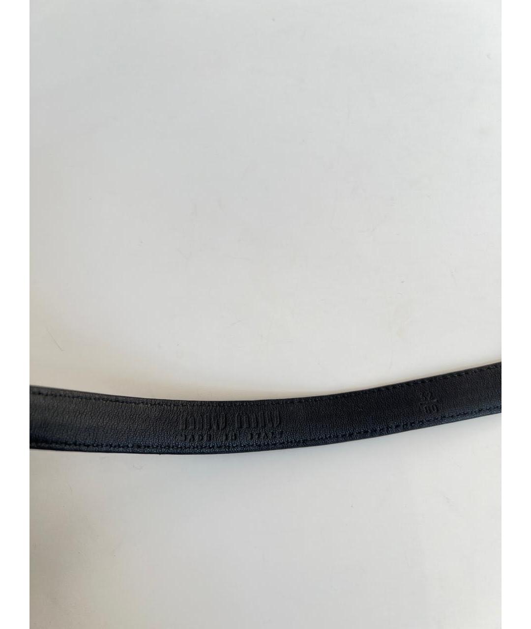 MIU MIU Черный ремень, фото 3