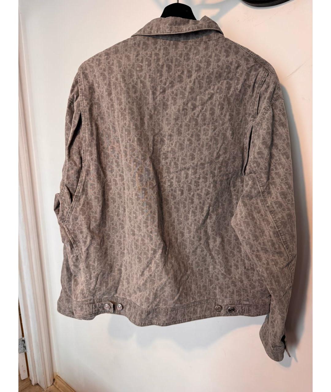 CHRISTIAN DIOR Серая хлопковая куртка, фото 7