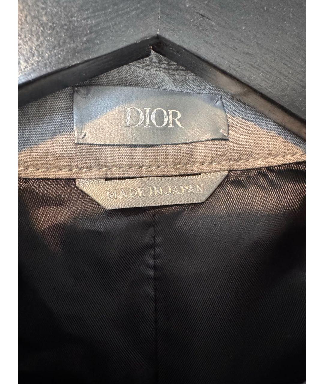 CHRISTIAN DIOR Серая хлопковая куртка, фото 3