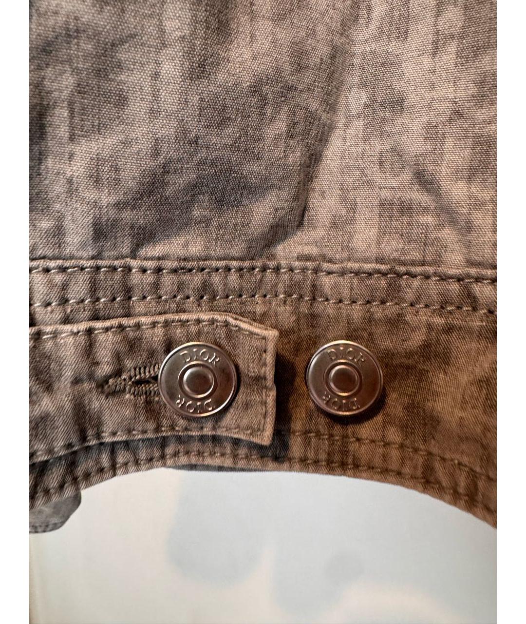 CHRISTIAN DIOR Серая хлопковая куртка, фото 5