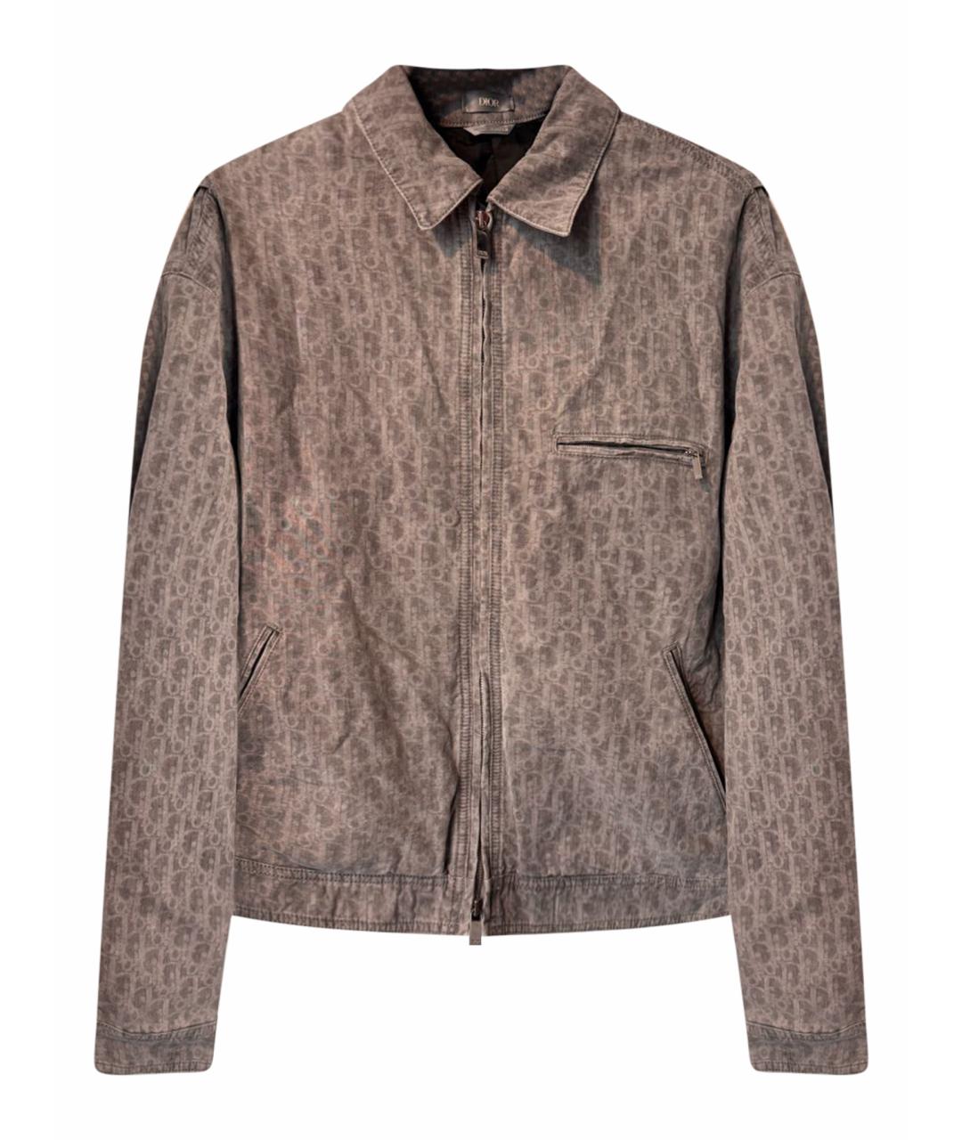 CHRISTIAN DIOR Серая хлопковая куртка, фото 1