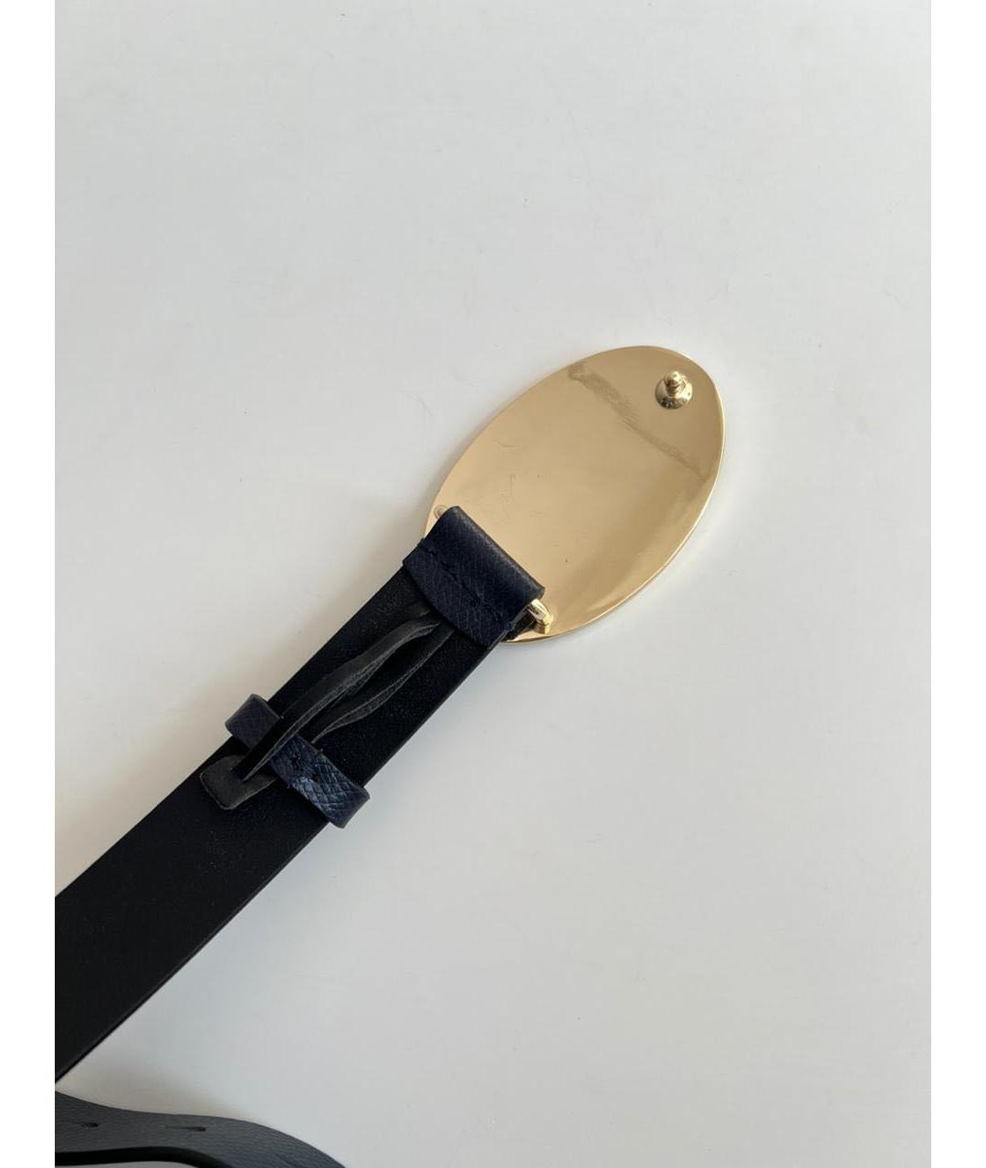 EMPORIO ARMANI Черный кожаный ремень, фото 8