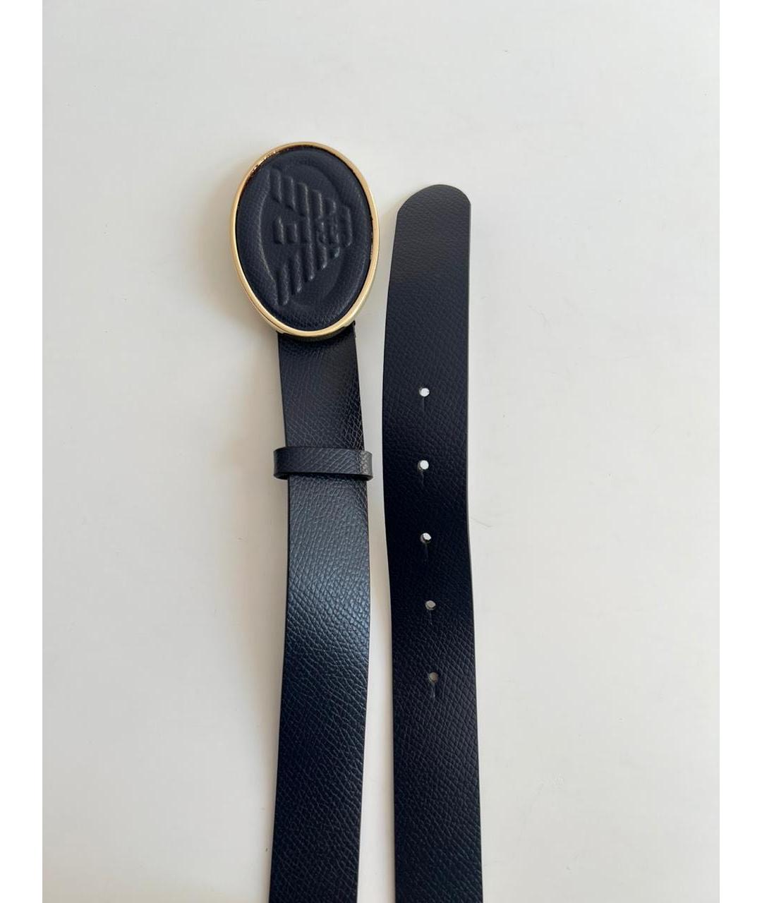 EMPORIO ARMANI Черный кожаный ремень, фото 7