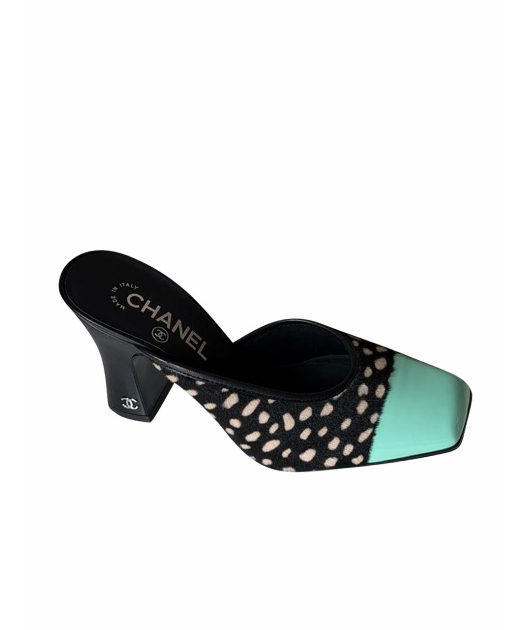 CHANEL Черные туфли, фото 6