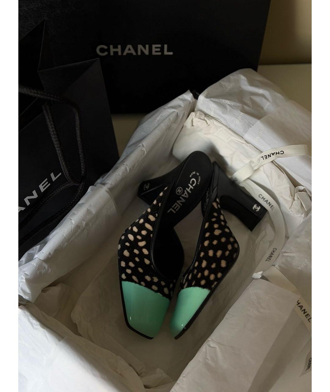 CHANEL Черные туфли, фото 5