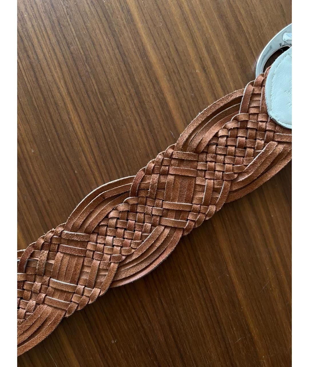 RALPH LAUREN Белый кожаный ремень, фото 6