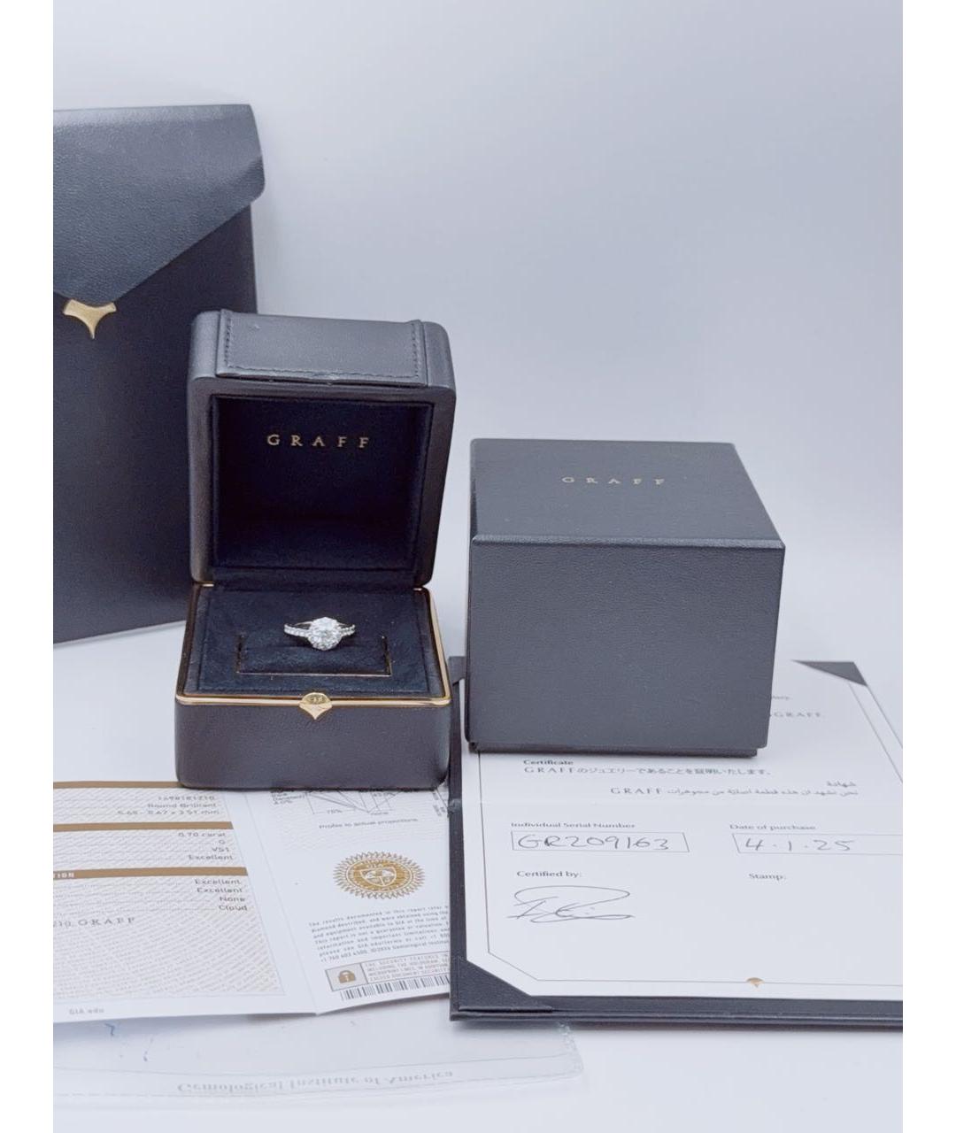 GRAFF Серебряное кольцо из белого золота, фото 2