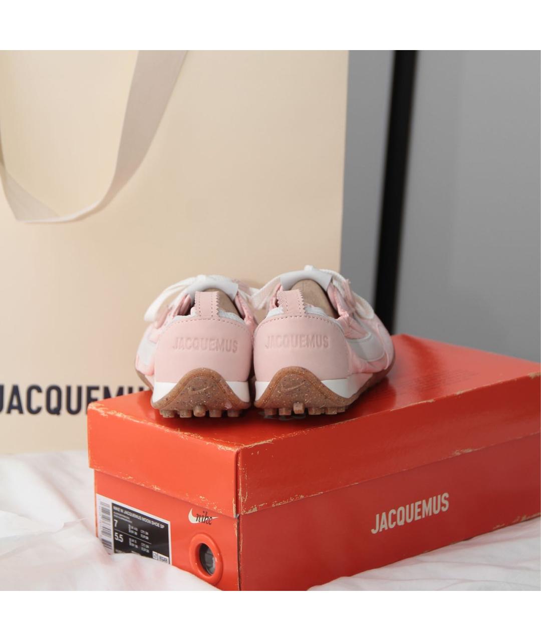 JACQUEMUS Розовые кеды, фото 4