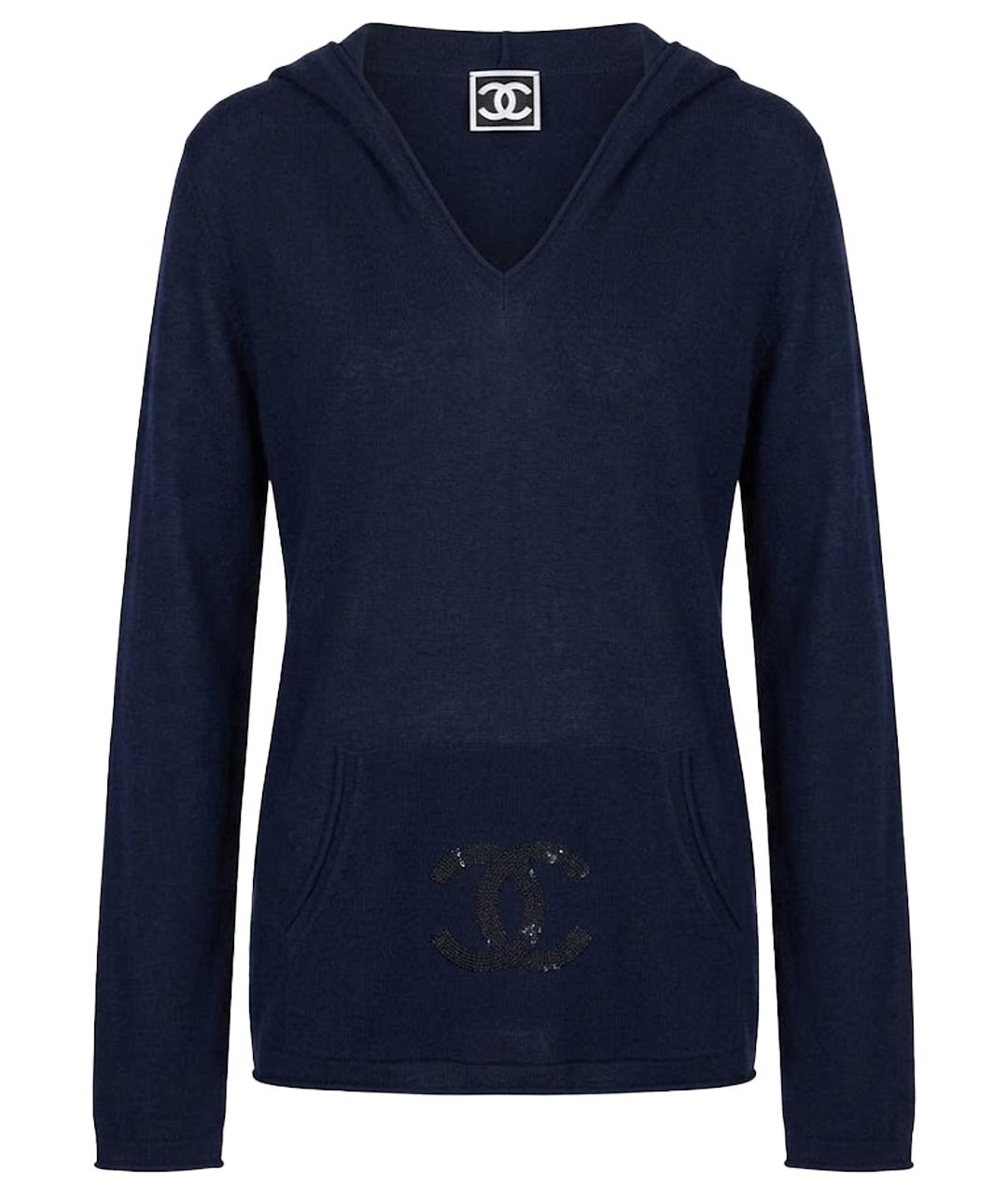 CHANEL Темно-синий джемпер / свитер, фото 1