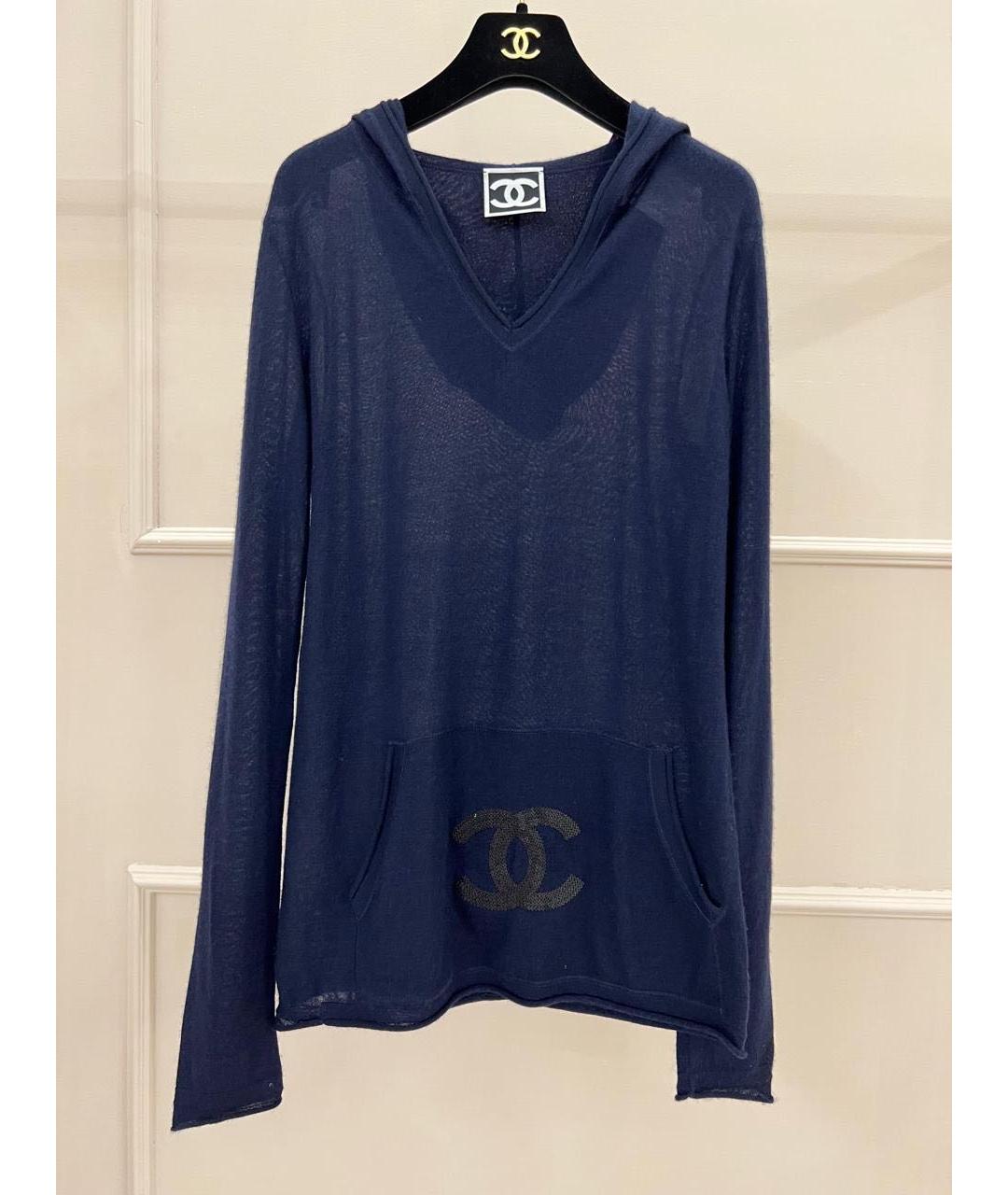 CHANEL Темно-синий джемпер / свитер, фото 9