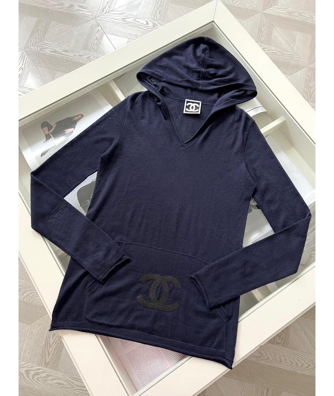 CHANEL Темно-синий джемпер / свитер, фото 8