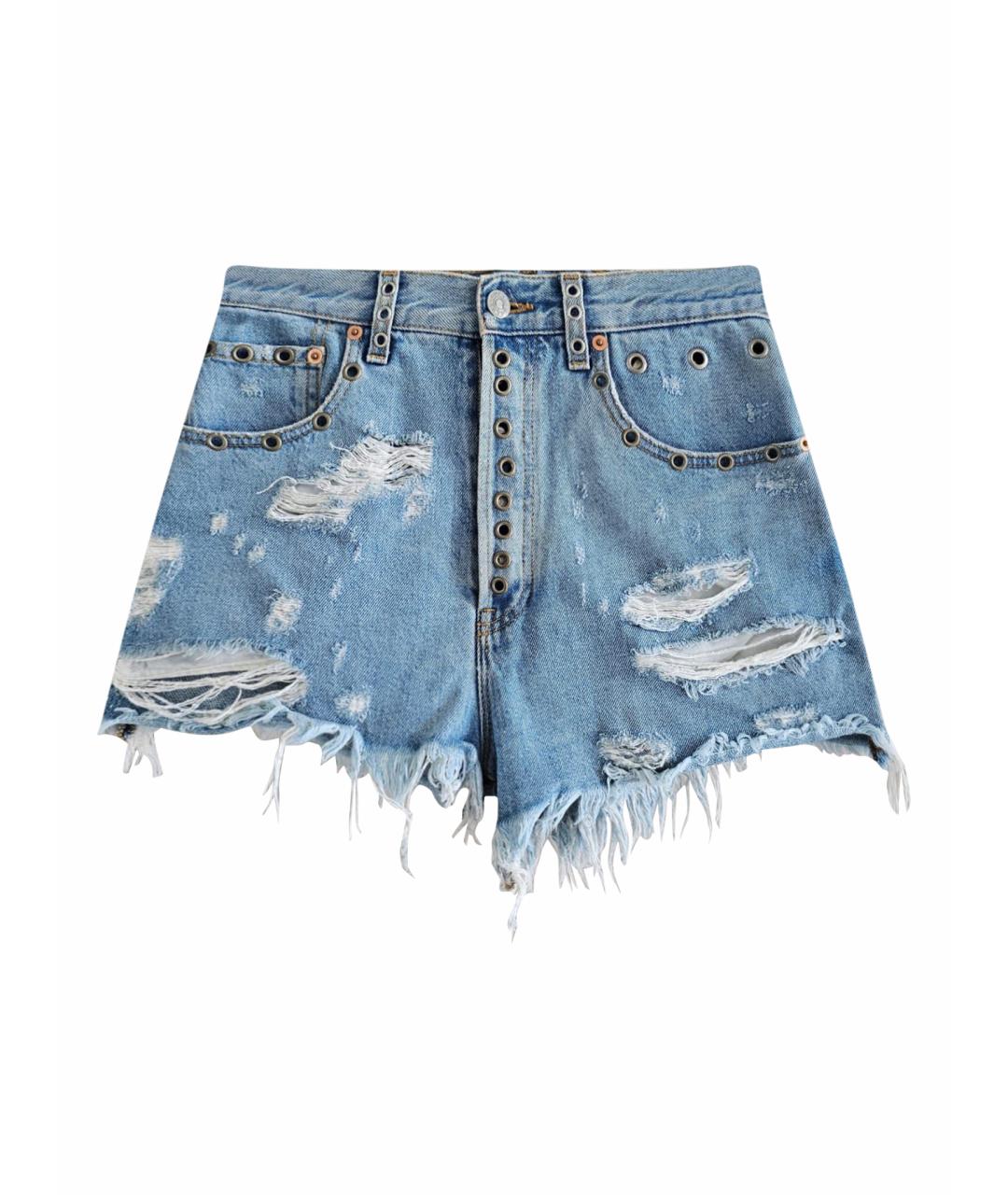 GUCCI Голубые деним шорты, фото 1