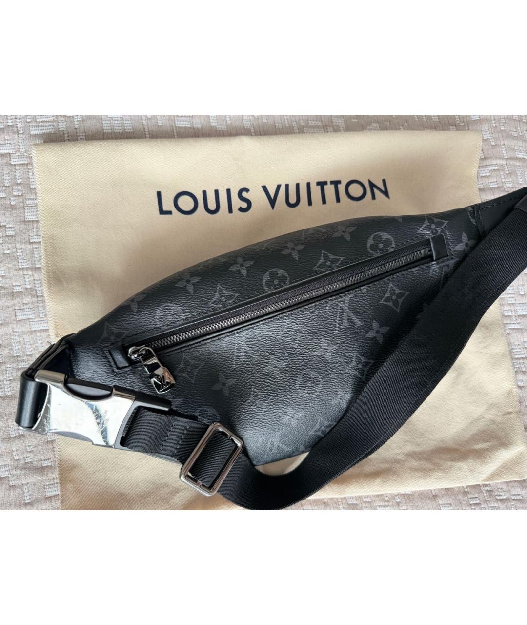 LOUIS VUITTON Черная поясная сумка, фото 3