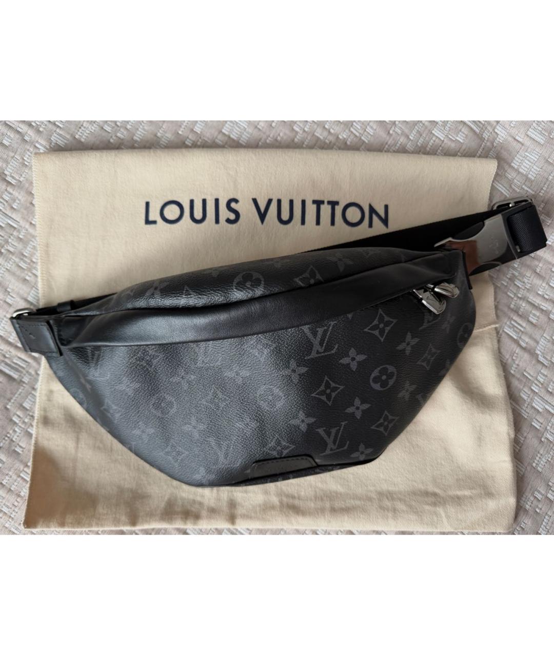 LOUIS VUITTON Черная поясная сумка, фото 5