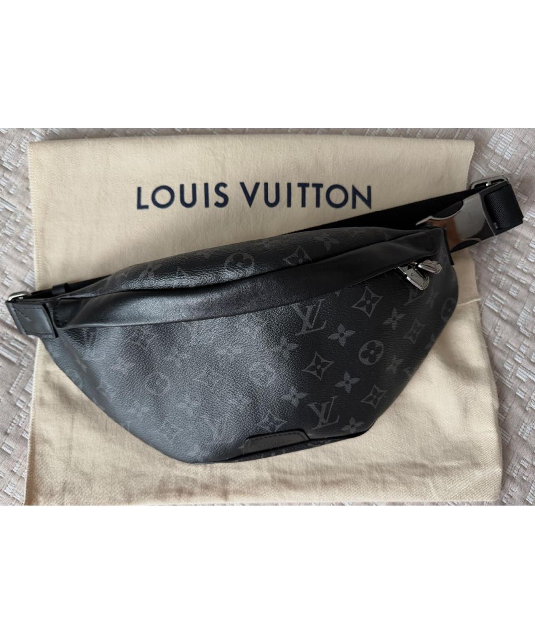 LOUIS VUITTON Черная поясная сумка, фото 2