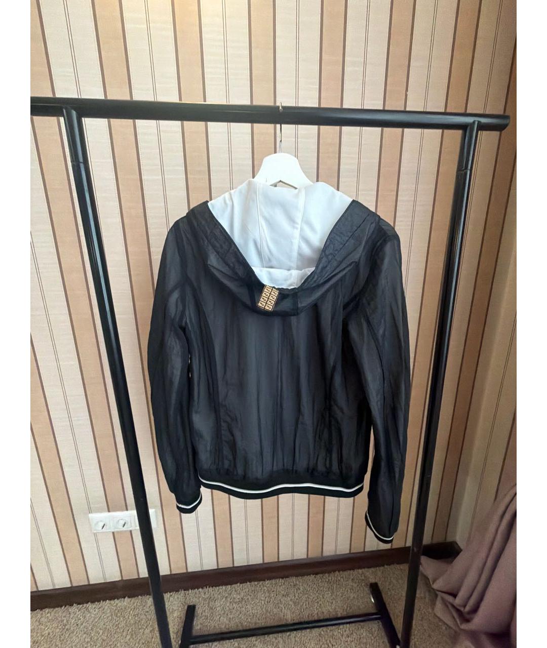 FENDI Черная полиамидовая куртка, фото 2