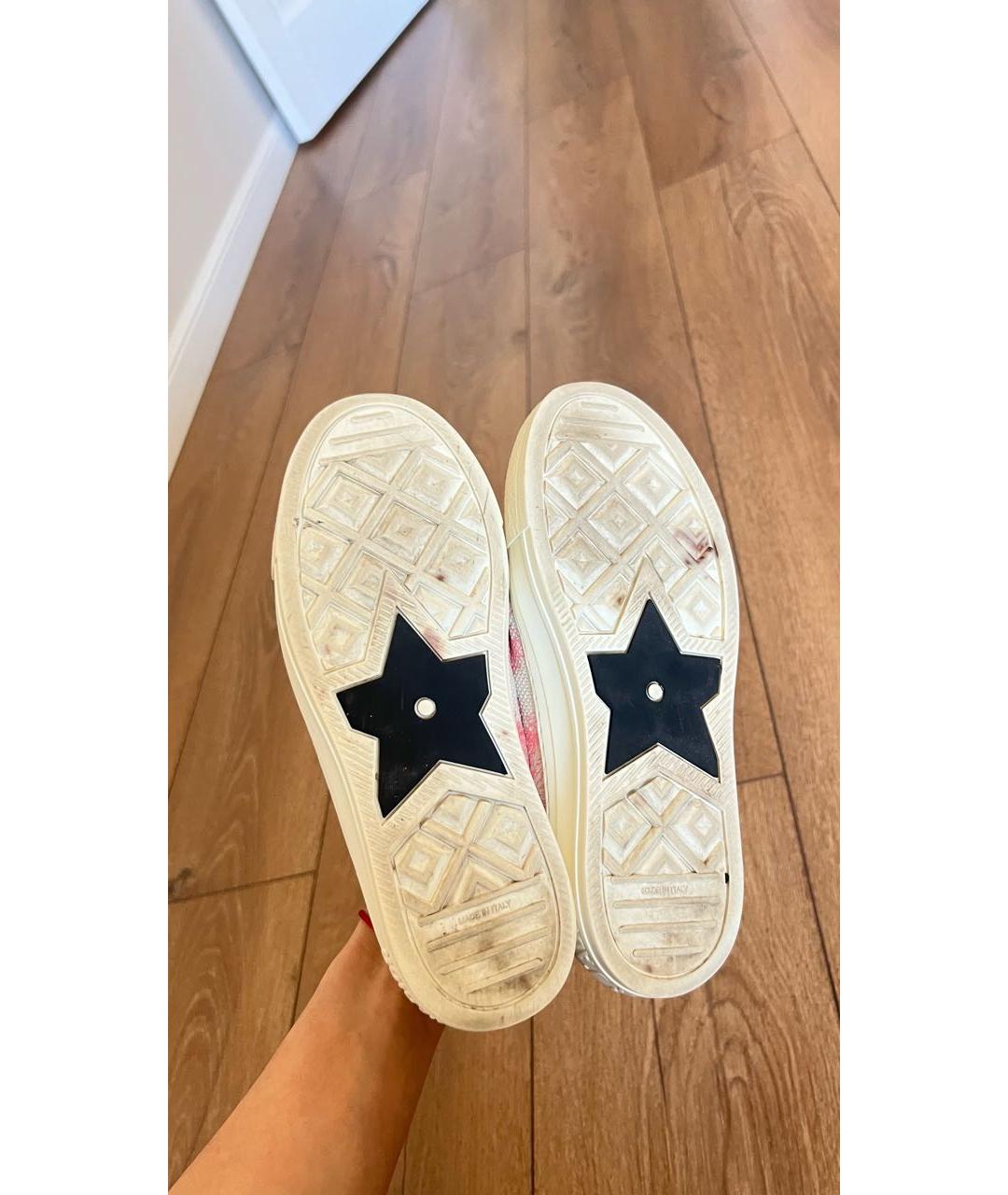 CHRISTIAN DIOR Розовые текстильные кеды, фото 4