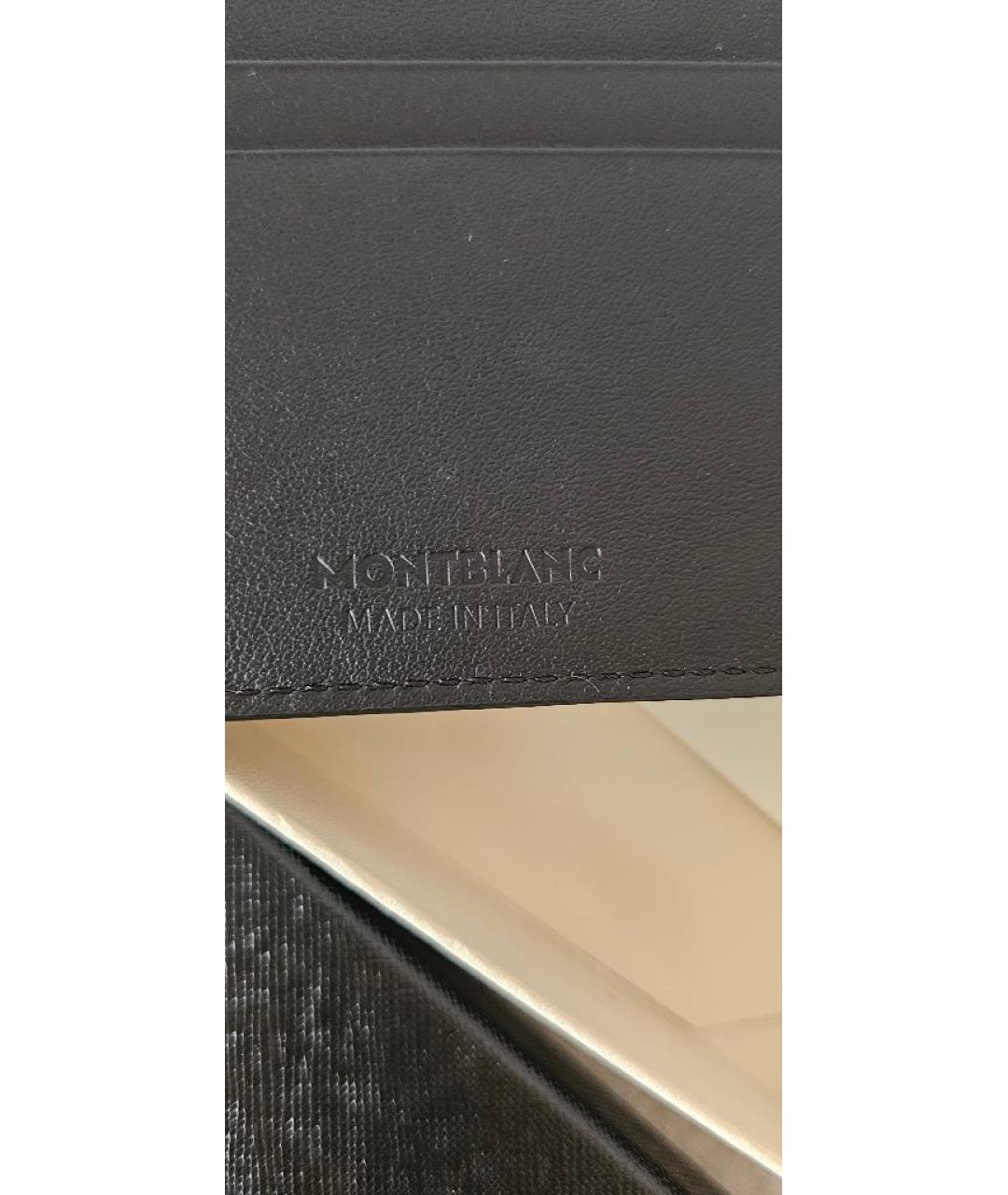 MONTBLANC Черный кожаный кардхолдер, фото 8