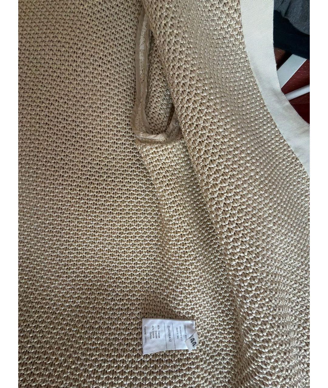 ERMANNO SCERVINO Бежевый вискозный жакет/пиджак, фото 8