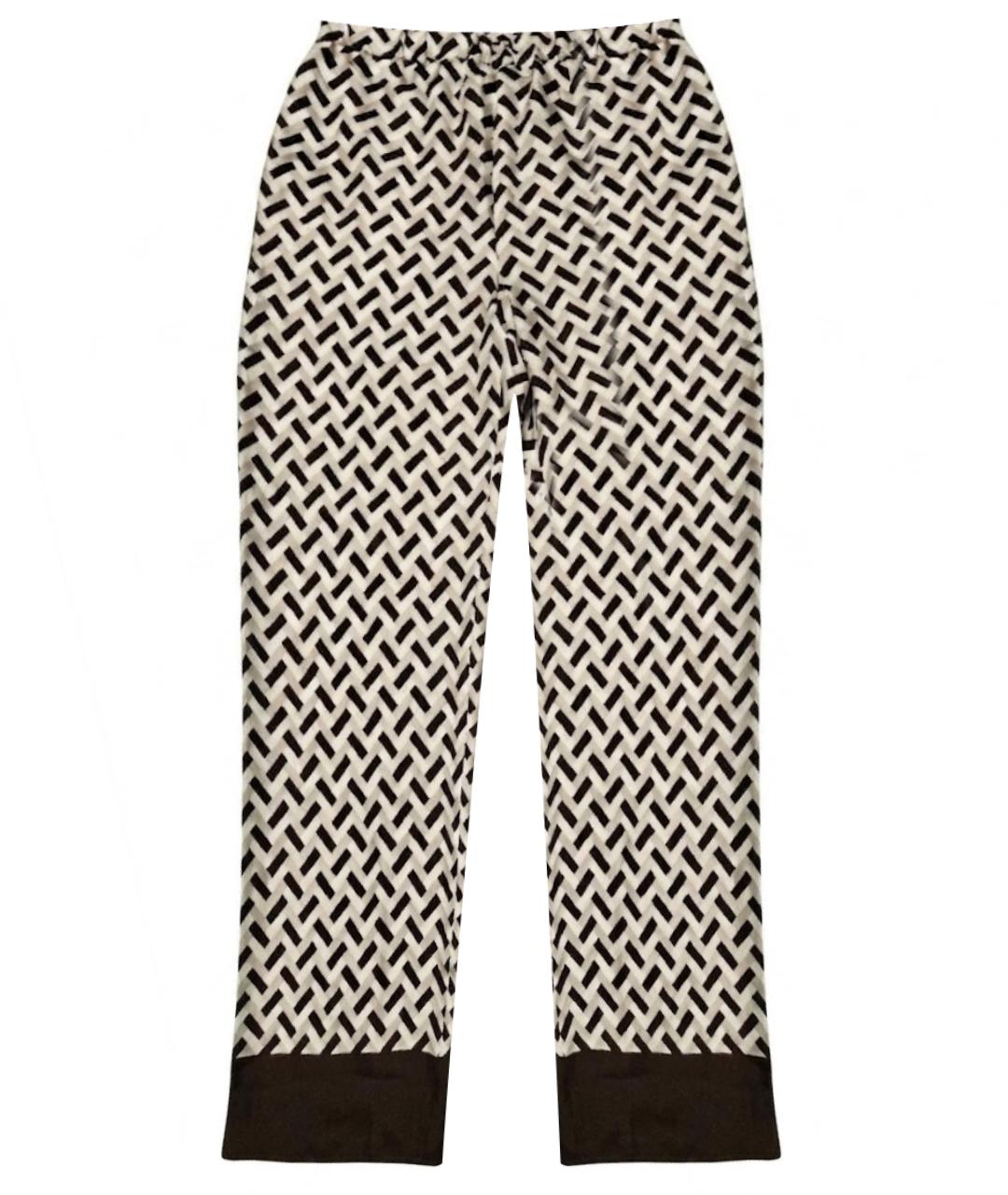 'S MAX MARA Мульти шелковые прямые брюки, фото 1