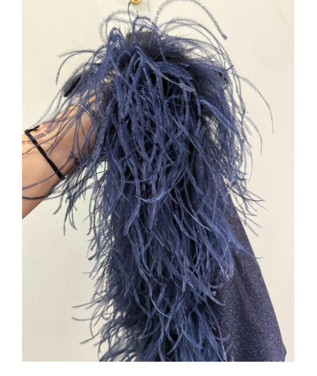 OSEREE Темно-синее полиамидовое коктейльное платье, фото 2