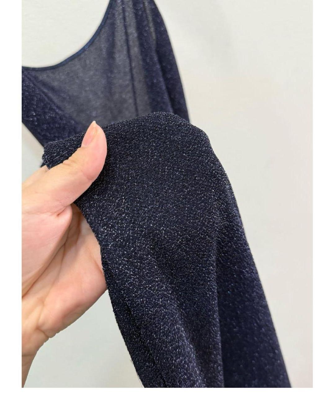 OSEREE Темно-синее полиамидовое коктейльное платье, фото 3