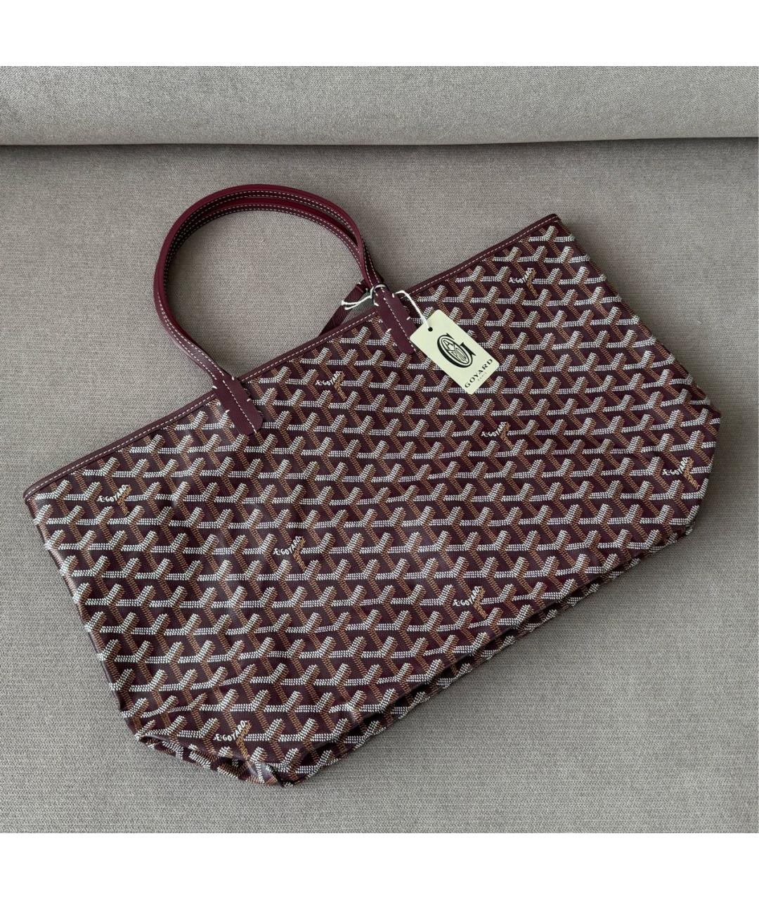 GOYARD Бордовая сумка тоут, фото 2