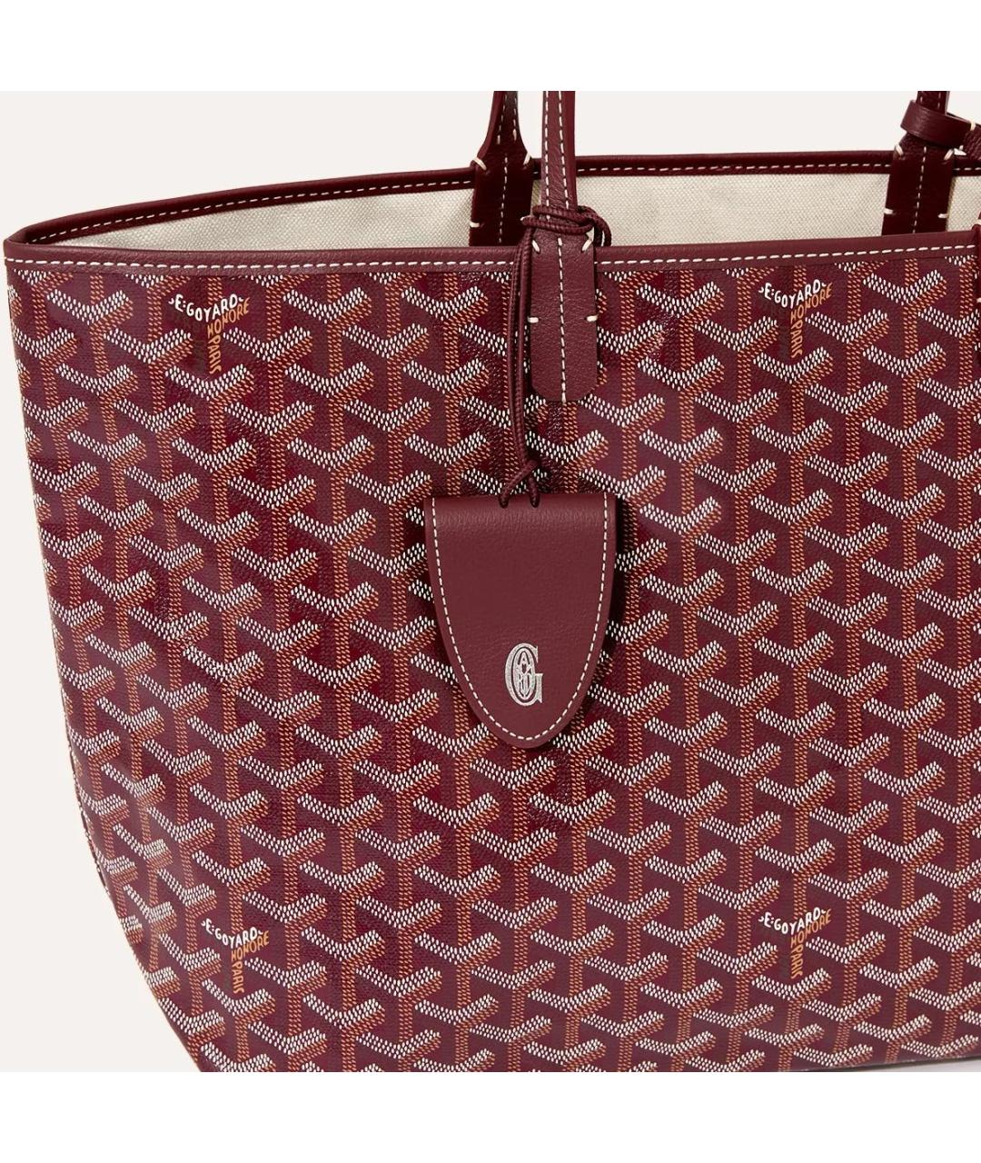 GOYARD Бордовая сумка тоут, фото 5