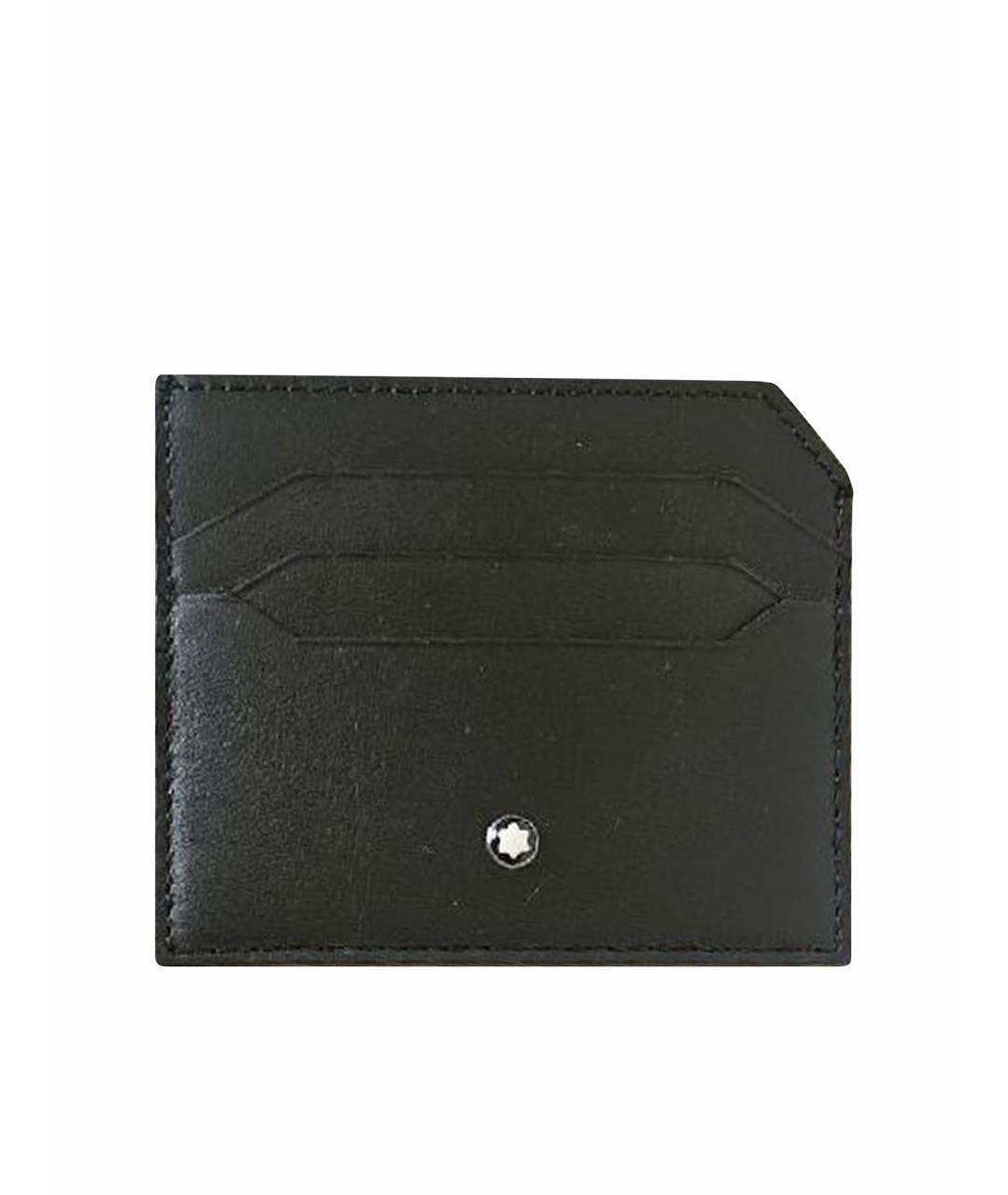 MONTBLANC Черный кожаный кардхолдер, фото 9