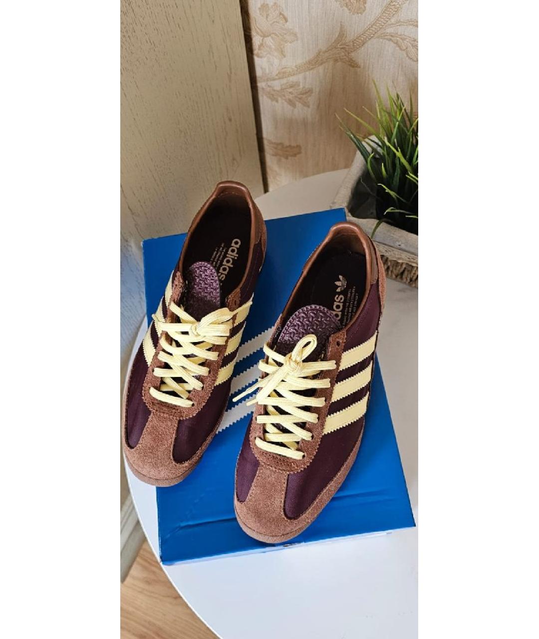 ADIDAS Коричневые замшевые кеды, фото 4