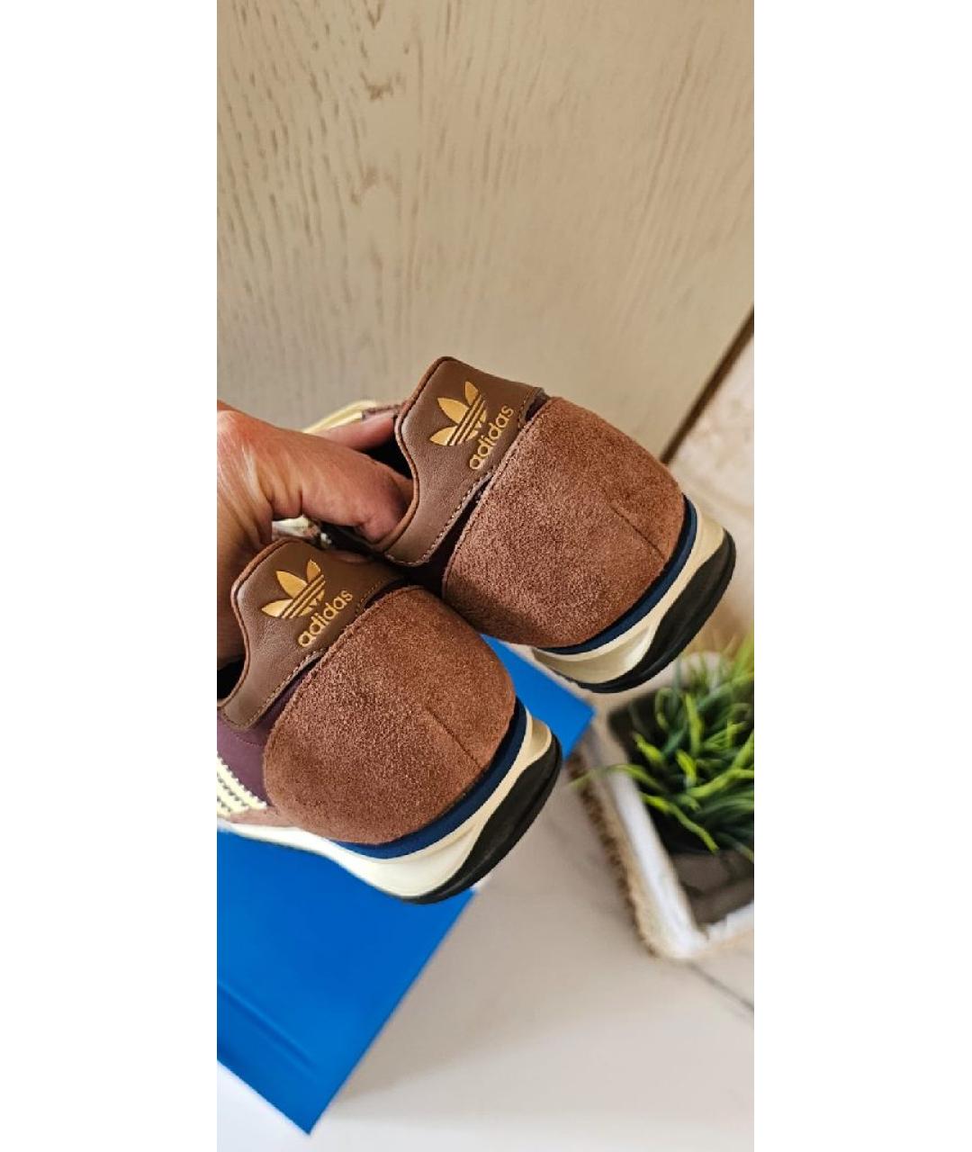 ADIDAS Коричневые замшевые кеды, фото 5