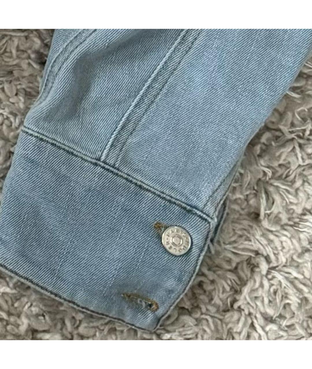 MUGLER Голубой деним жакет/пиджак, фото 4