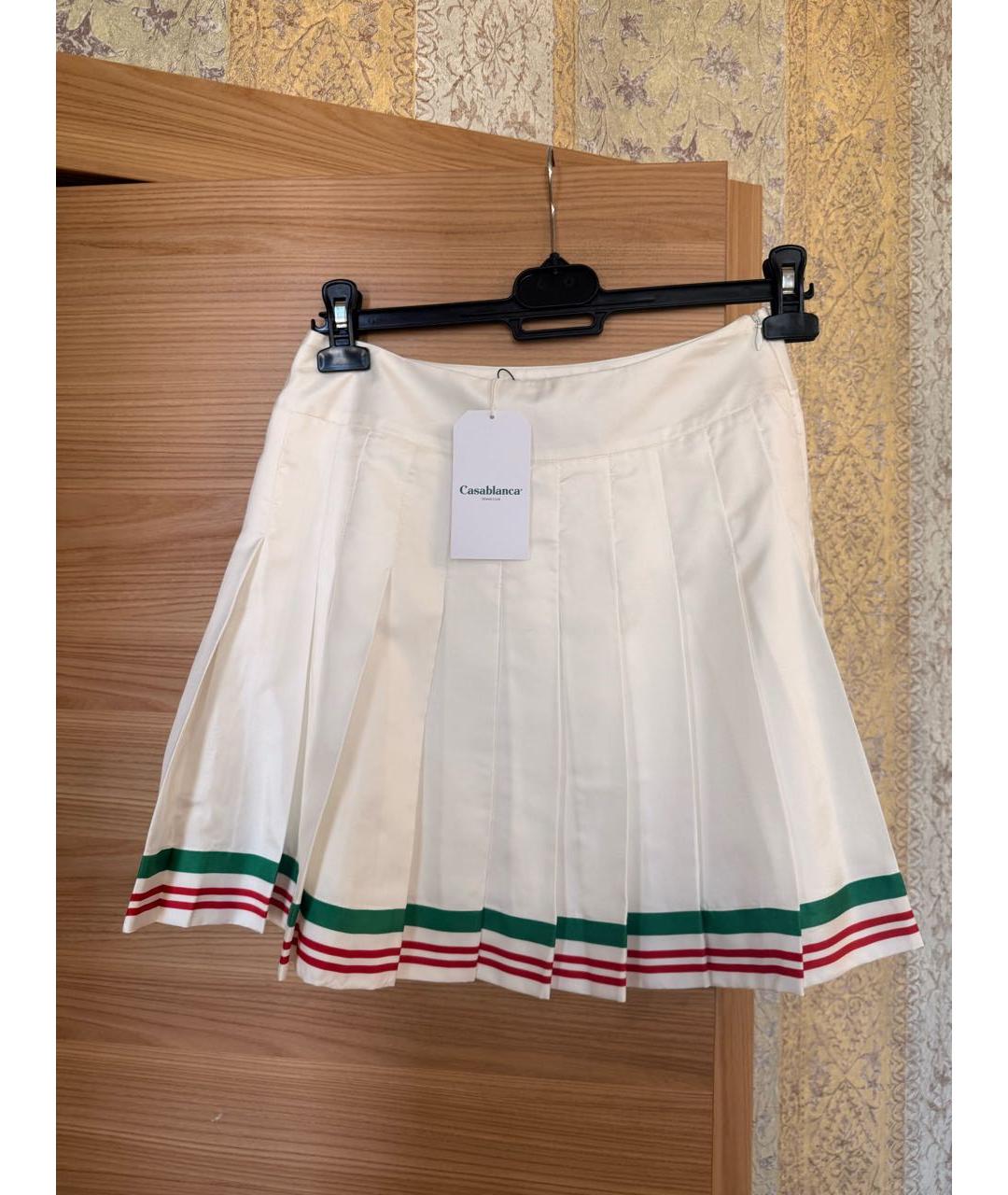 CASABLANCA Мульти шелковая юбка мини, фото 6