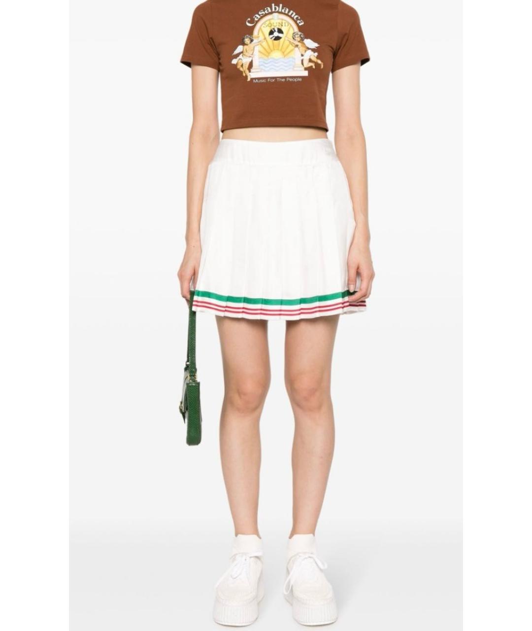 CASABLANCA Мульти шелковая юбка мини, фото 7