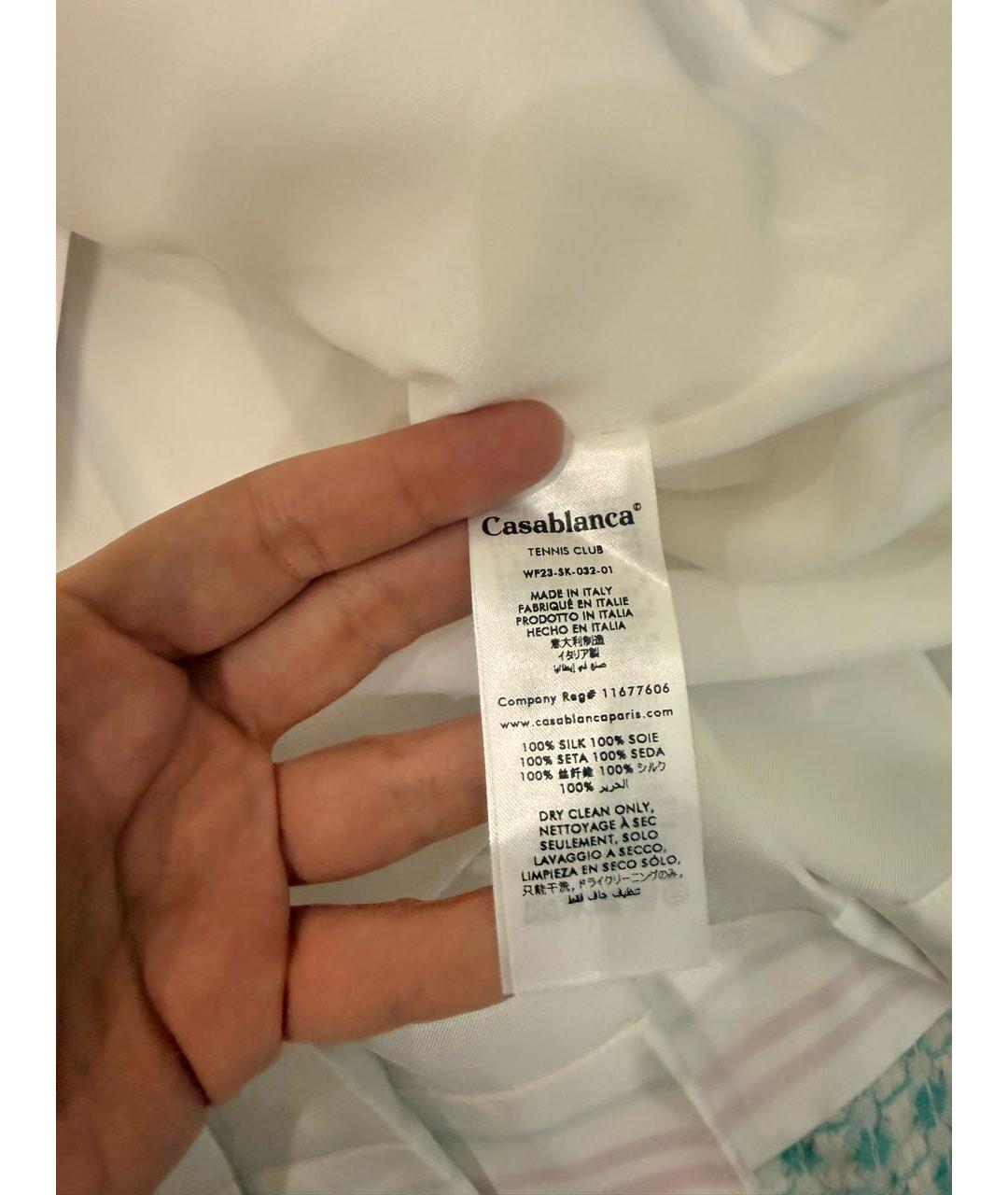 CASABLANCA Мульти шелковая юбка мини, фото 4